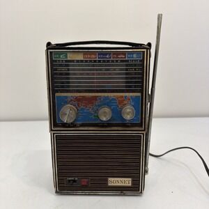 Vintage Sonnet 181P Multi-Band World Radio - AM/FM/SW/Air/PB/WB - Retro MCM